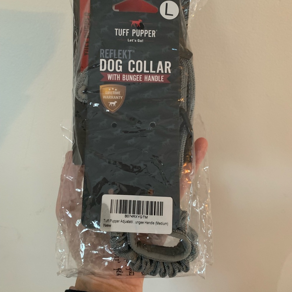 Large tuff pupper dog collar grey